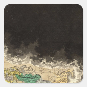 The Roman Empire In The Augustan Age 1 AD Square Sticker