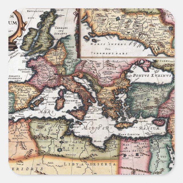 The Roman Empire Square Sticker (Front)