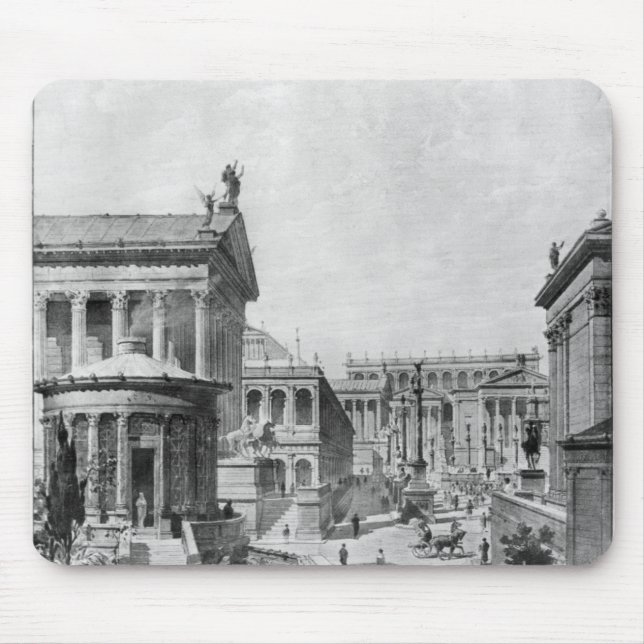 The Roman Forum of Antiquity, 1914 Mouse Pad (Front)