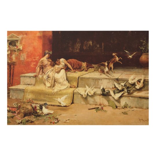The Roman Maidens by Juan Luna. Wood Wall Art