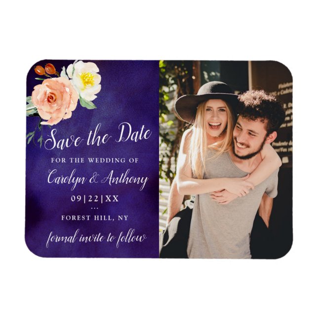 The Romance In Bloom Wedding Collection Magnet (Horizontal)