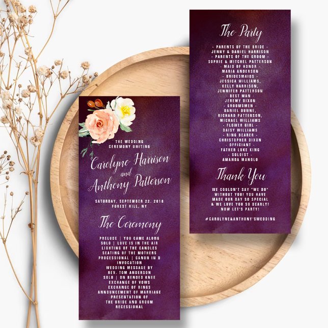 The Romance In Bloom Wedding Collection - Program (Creator Uploaded)
