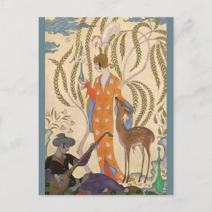 The Romance of Perfume Persia by George Barbier Postcard
