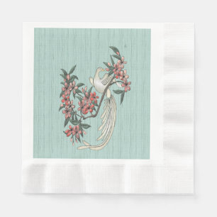 The Romance of Silk Aqua Napkin