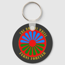 The Romani Wheel Turns Forever Keychain