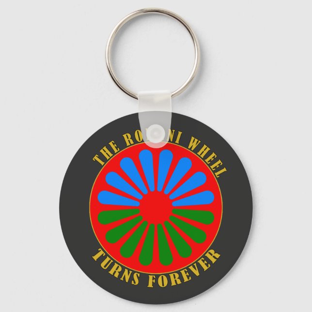 The Romani Wheel Turns Forever  Keychain (Front)