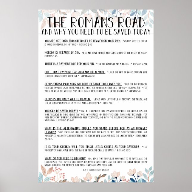 The Romans Road Poster (Front)