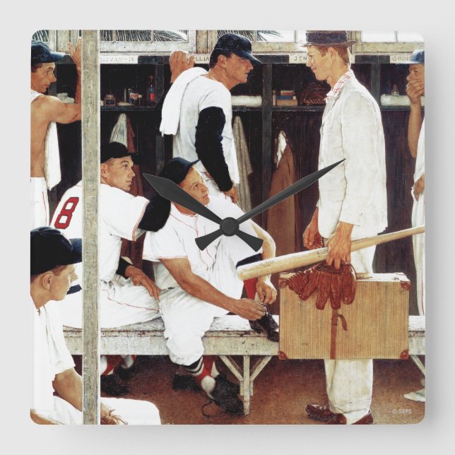 The Rookie Square Wall Clock (Front)