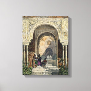 The Room of the Two Sisters in the Alhambra, Grana Canvas Print