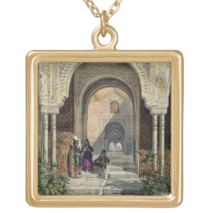 The Room of the Two Sisters in the Alhambra, Grana Gold Plated Necklace