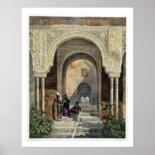 The Room of the Two Sisters in the Alhambra, Grana Poster