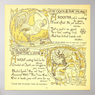 The Rooster and Pearl - The Wolf and the Lamb Poster