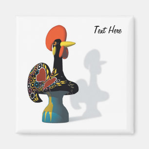 The rooster of Barcelos Magnet customizable