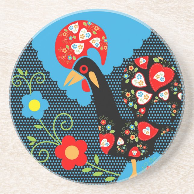 The Rooster of Portugal Coaster (Front)