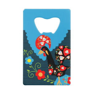 The Rooster of Portugal Credit Card Bottle Opener