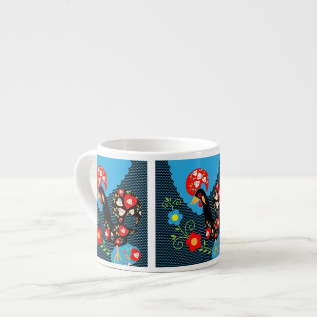The Rooster of Portugal Espresso Cup (Front Left)