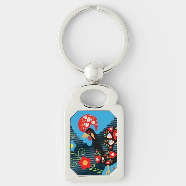 The Rooster of Portugal Keychain (Front)