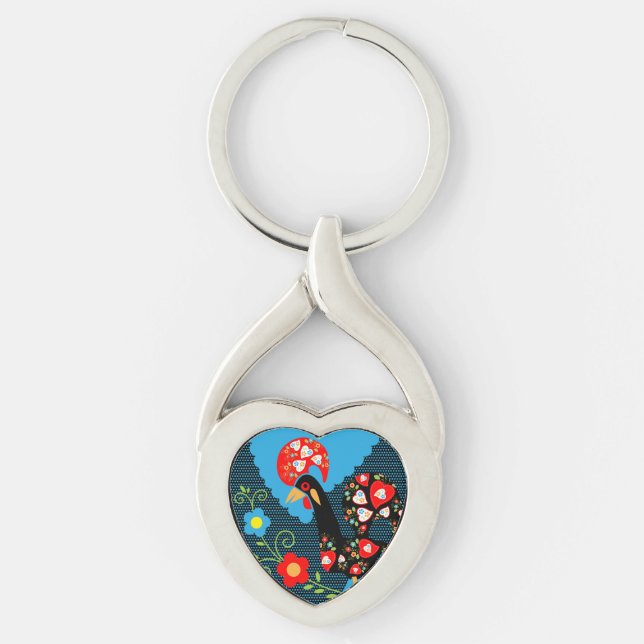 The Rooster of Portugal  Keychain (Front)