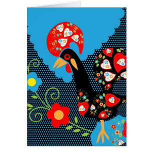 The Rooster of Portugal legend birthday card