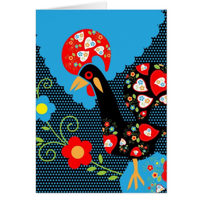 The Rooster of Portugal legend birthday card (Front)