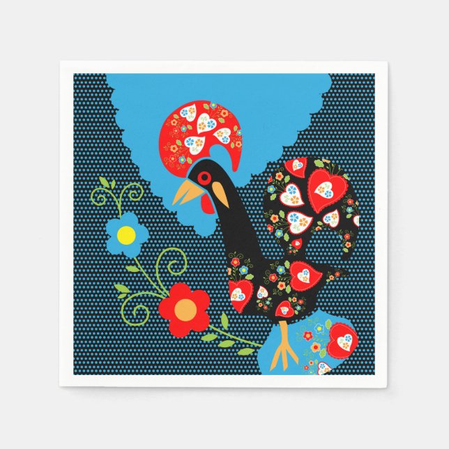 The Rooster of Portugal Napkin (Front)