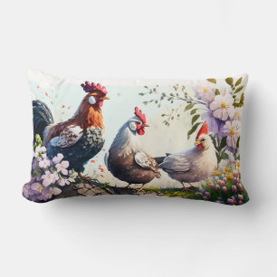 The Rooster's Perch Throw Pillow