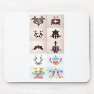 The Rorschach Test Ink Blots All 10 Plates 1-10 Mouse Pad