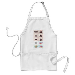 The Rorschach Test Ink Blots All 10 Plates 1-10 Standard Apron