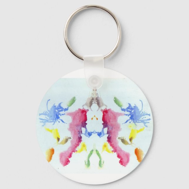 The Rorschach Test Ink Blots Plate 10 Crab Lobster Keychain (Front)