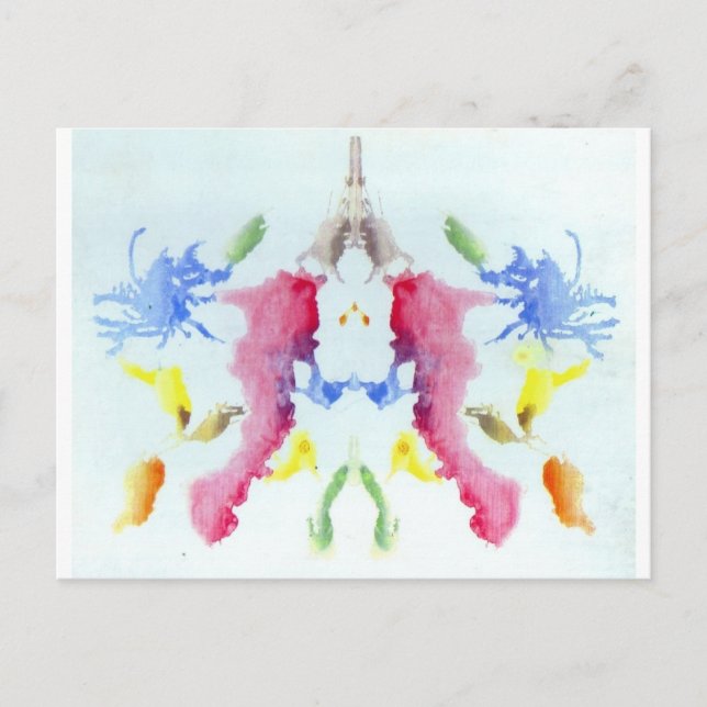 The Rorschach Test Ink Blots Plate 10 Crab Lobster Postcard (Front)