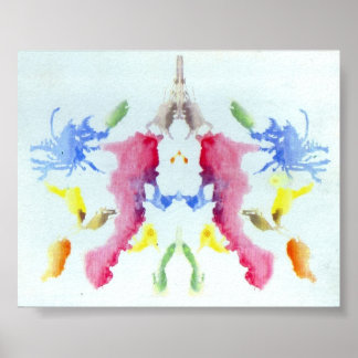 The Rorschach Test Ink Blots Plate 10 Poster