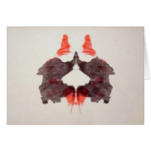 The Rorschach Test Ink Blots Plate 2 Two Humans