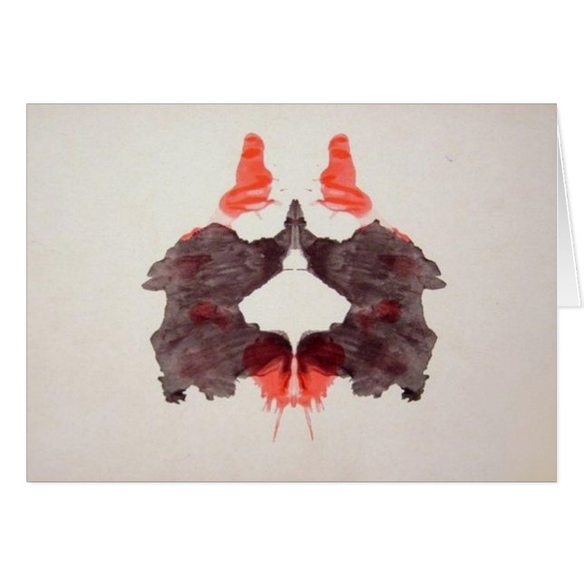 The Rorschach Test Ink Blots Plate 2 Two Humans (Front Horizontal)