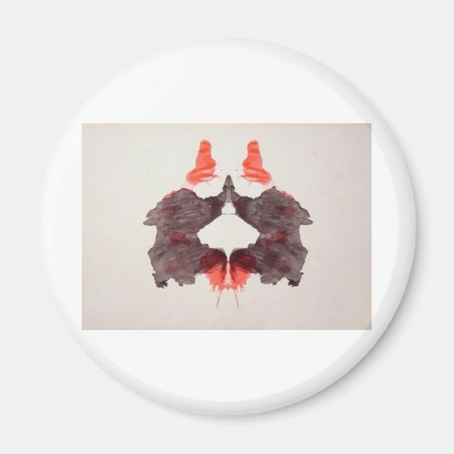 The Rorschach Test Ink Blots Plate 2 Two Humans Magnet (Front)