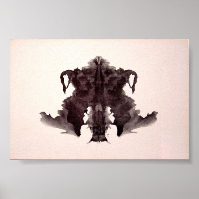 The Rorschach Test Ink Blots Plate 4 Poster (Front)