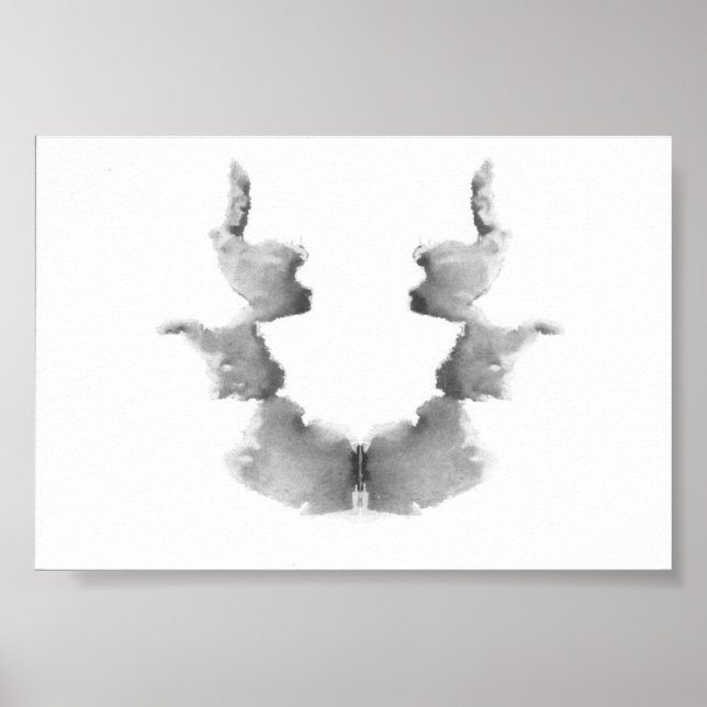 The Rorschach Test Ink Blots Plate 7 Poster (Front)