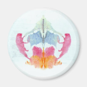 The Rorschach Test Ink Blots Plate 8 Animal Magnet