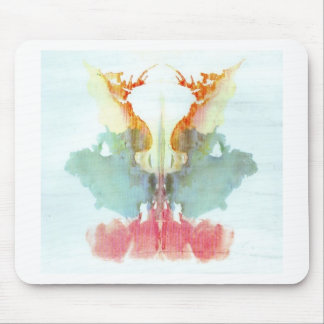 The Rorschach Test Ink Blots Plate 9 Human Mouse Pad