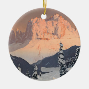 The Rose Garden of Saint Cyprian Ceramic Ornament