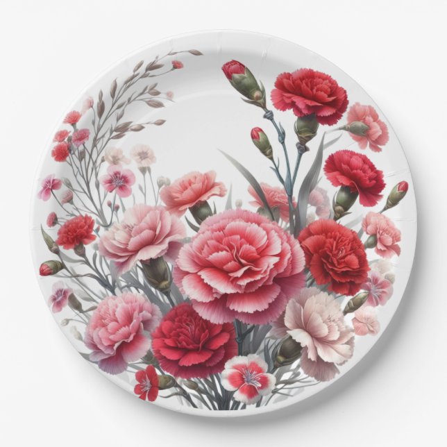 The Rose Garden Paper Plate (Front)