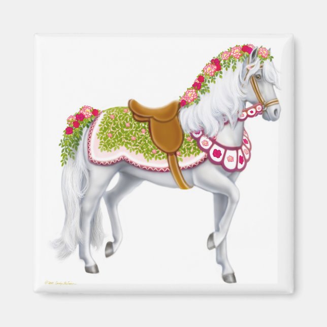 The Rose Horse Magnet (Front)