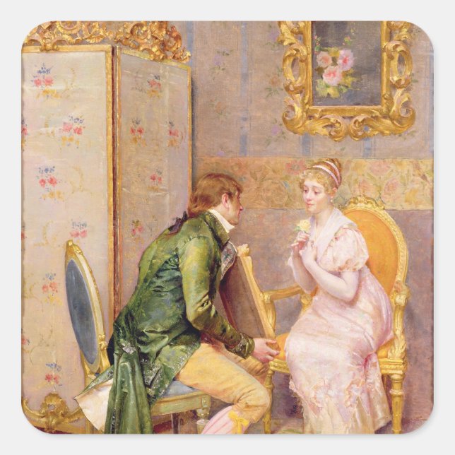 The Rose Square Sticker (Front)