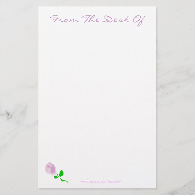 The Rose Stationery (Front)