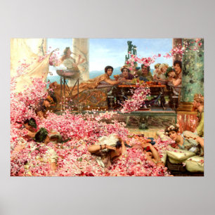The Roses of Heliogabalus, Lawrence Alma-Tadema Poster