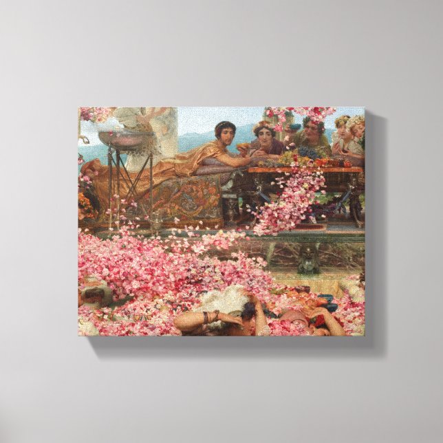 The Roses of Heliogabalus Sir Lawrence Alma-Tadema Canvas Print (Front)
