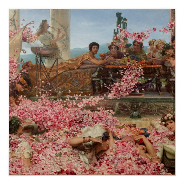 The Roses of Heliogabalus Sir Lawrence Alma-Tadema Poster (Front)
