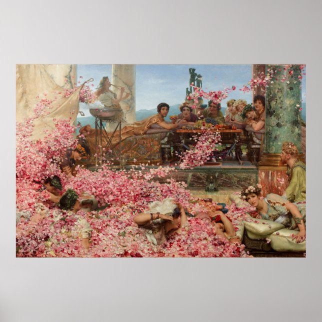 The Roses of Heliogabalus Sir Lawrence Alma-Tadema Poster (Front)