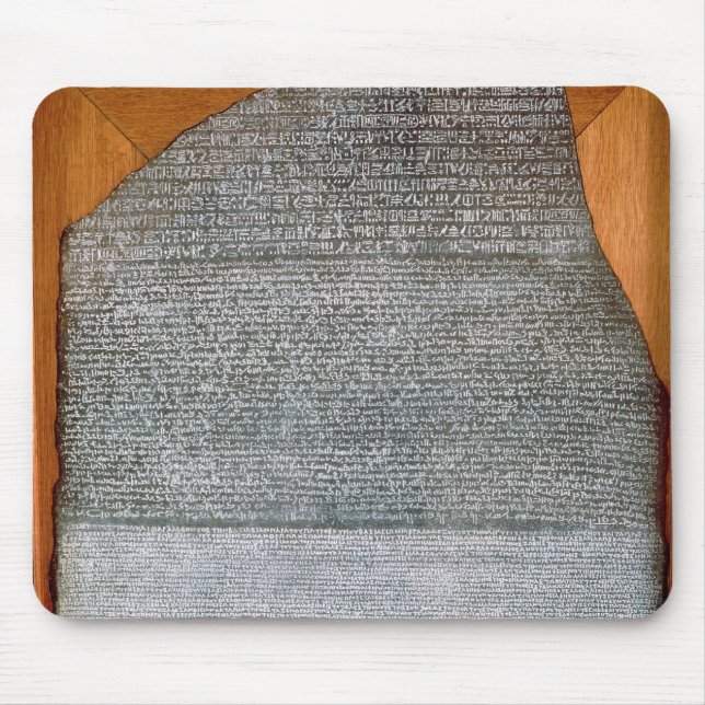 The Rosetta Stone, from Fort St. Julien, Mouse Pad (Front)