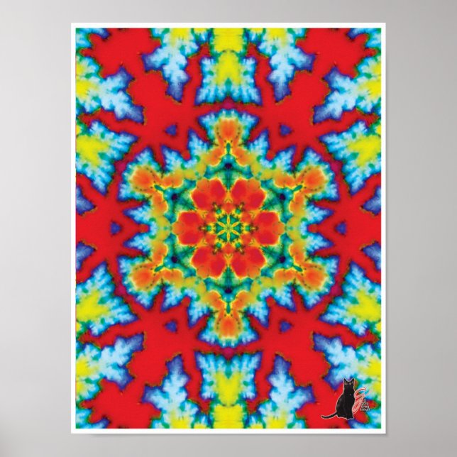 The Rosey Kinetic Collage Kaleidoscope Poster (Front)