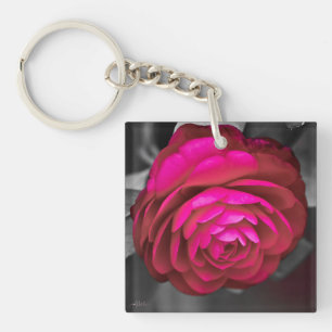 The Rosy Camellia Keychain